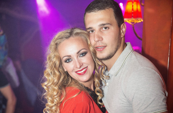 Baiba Skurstene-Serdiukė su vyru Mykolu