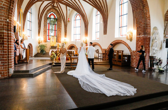 Marijos Grabštaitės vestuvių akimirka / Žmonės.lt nuotr.