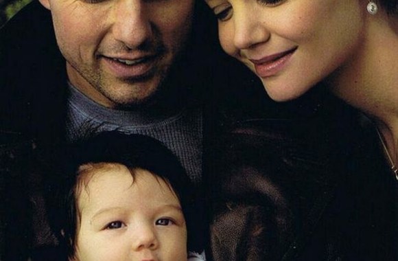 Tomas Cruise'as su trečiąja žmona Katie Holmes ir dukra Suri