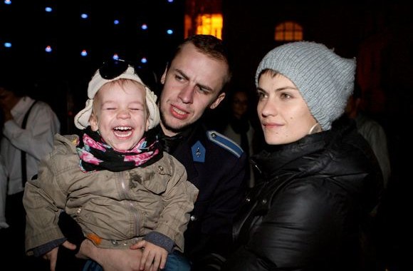 Jurga Šeduikytė-Bareikienė su vyru Vidu Bareikiu ir sūnumi Adu