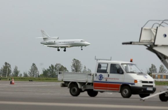 Stingo lėktuvas leidžiasi Vilniuje