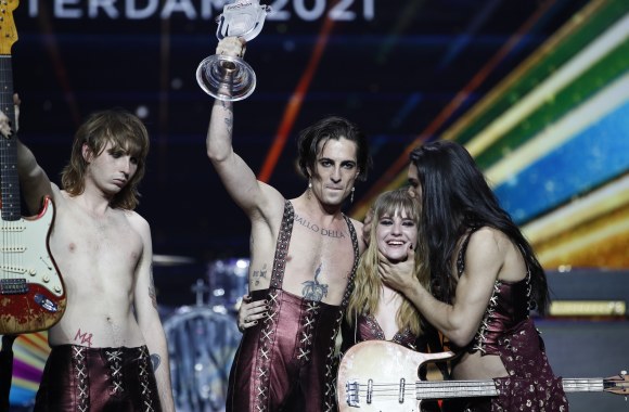 „Eurovizijos“ nugalėtoja Italijos grupė „Måneskin“ / Andreso Puttingo EBU nuotr.