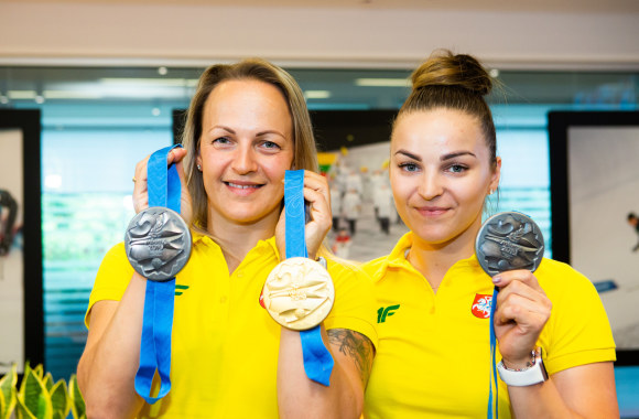 Susitikimas su Europos žaidynių medalininkėmis– Simona Krupeckaite ir Migle Marozaite / G. Skaraitienės / „Žmonės Foto“ nuotr.