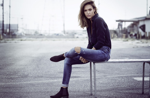 „DL1961“ 2016 m. džinsų kolekcijos katalogui pozavo Jessica Alba