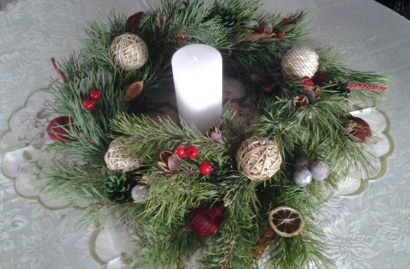 Agnės R. (Kelmės raj.) kalėdinė dekoracija