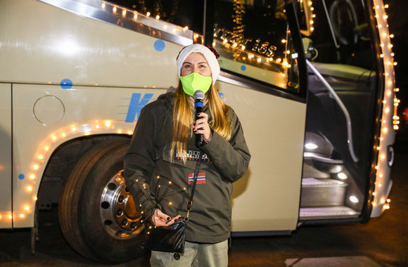 Šventinis autobusas išriedėjo į Kauno gatves / Teodoro Biliūno / „ŽMONĖS Foto“ nuotr.