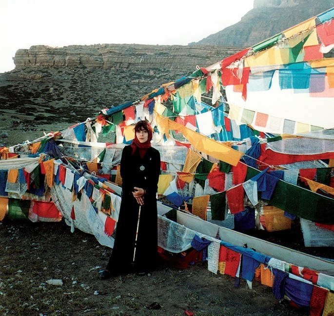 Jurga Ivanauskaitė Tibete 1998 m. / Radvilės Racėnaitės nuotr.