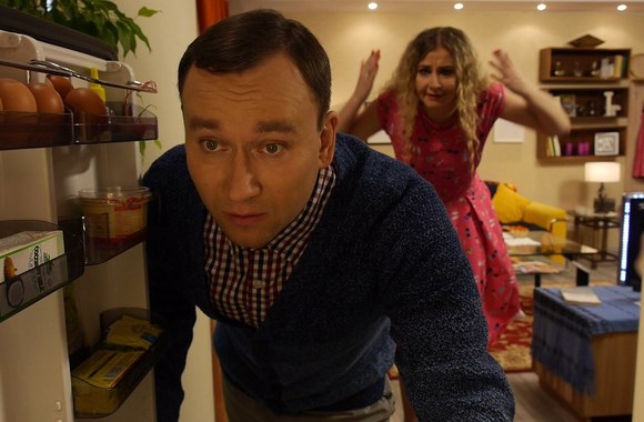 Julius Žalakevičius ir Aušra Štukytė seriale „Apie mus ir Kazlauskus“