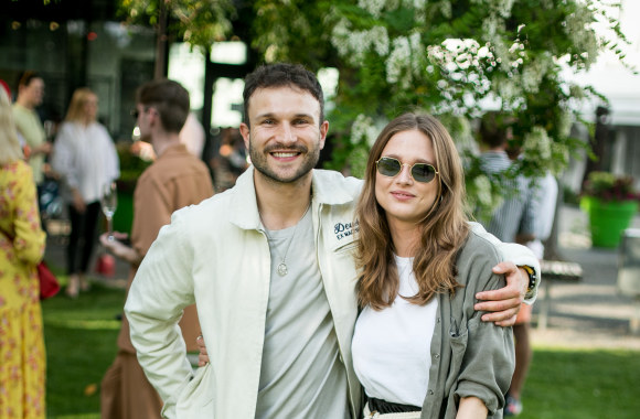 Vaidas Baumila su drauge Brigita