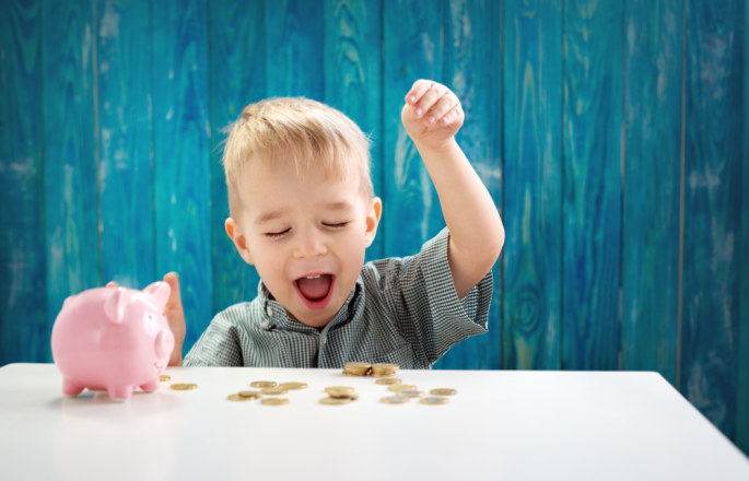 Vaikas ir pinigai  / Shutterstock nuotr.