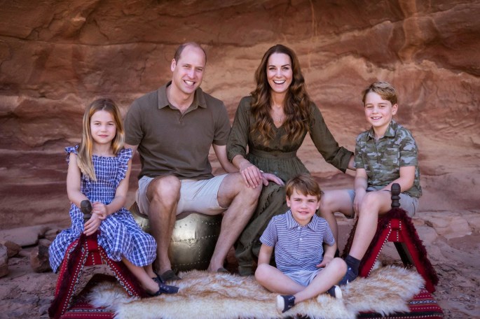 Princas Williamas ir Kembridžo hercogienė Catherine su vaikais / „Scanpix“/AP nuot.