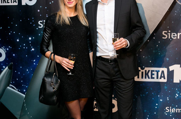 Aivaras Čičelis su žmona Agne