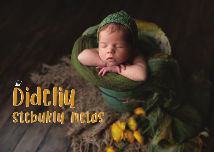 Ritos Armonaitės-Slidžiauskienės kūdikių fotografijos, panaudotos atvirukų kūrimui 
