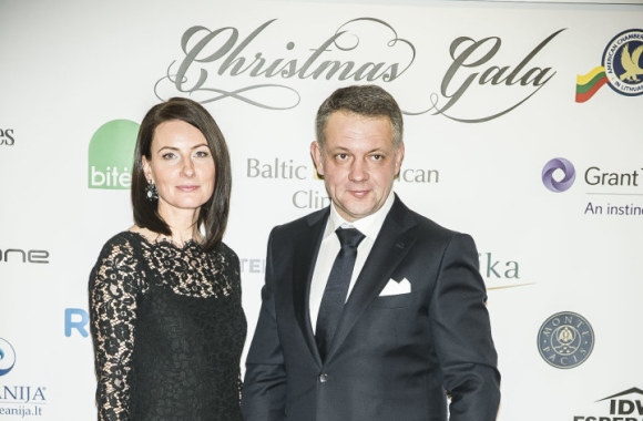 Eligijus Masiulis su žmona Ieva