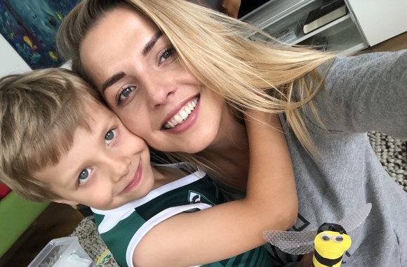 Vaida Skaisgirė su sūnumi / Asmeninio archyvo nuotr.