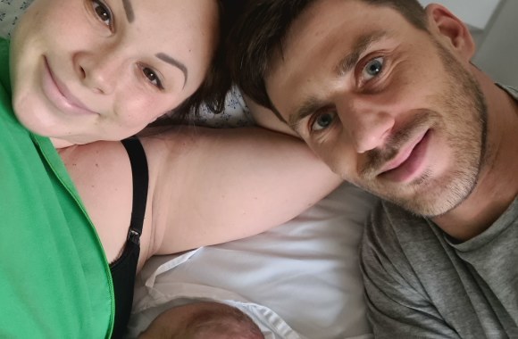 Gilija ir Juozas Bernotai su sūnumi Viesulu / Asmeninio archyvo nuotr.