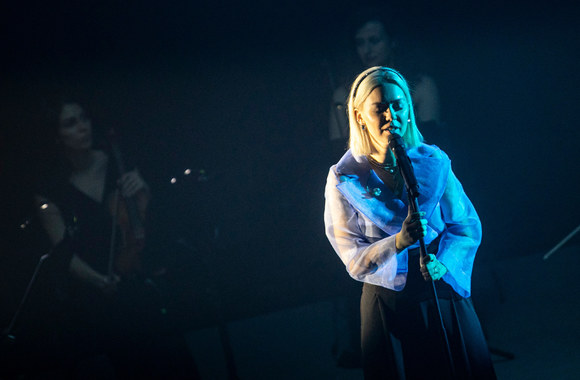 Monikos Linkytės koncerto akimirka/Pauliaus Peleckio/„ŽMONĖS Foto“ nuotr.