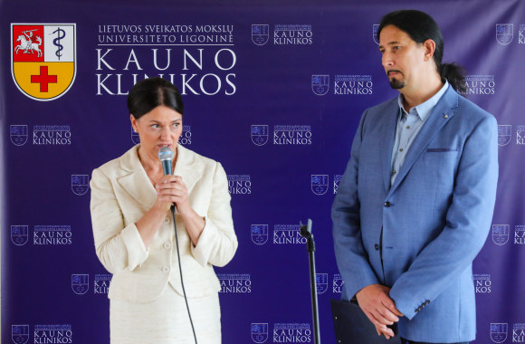 D. Nausėdienė apsilankė Vaikų ligų klinikoje surengtame piešinių parodos atidaryme/Teodoro Biliūno/„Žmonės Foto“ nuotr.