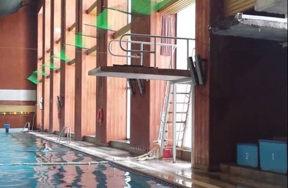 VIDEO kadras: Dariaus Petrikausko šuolis į vandenį