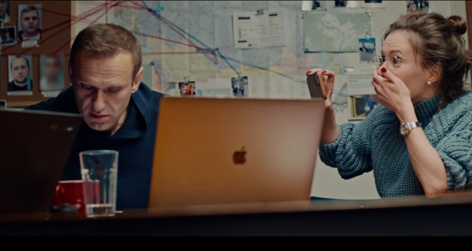 Kadras iš dokumentinio filmo „Navalnas“