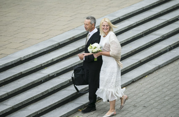 Perkusininkas Pavelas Giunteris vedė Eglę Tomkevičienę