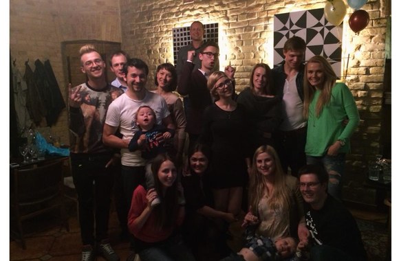 Monikos Linkytės gimtadienio šventės akimirka