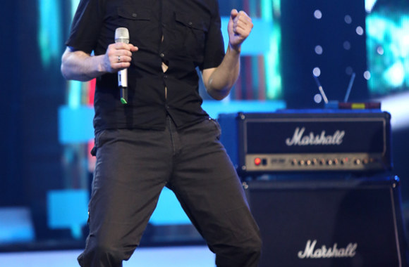 „Auksinio balso“ filmavimo akimirka