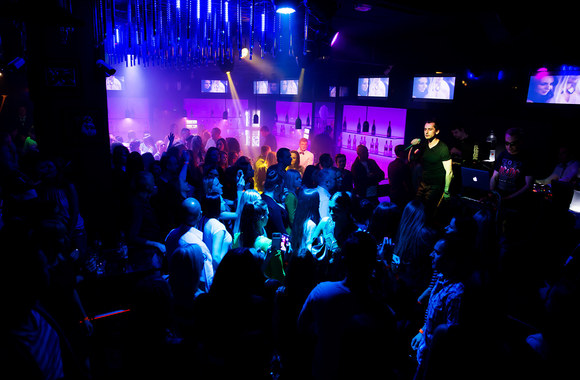 Vakarėlio „Mojo Lounge“ klube Šiauliuose akimirka