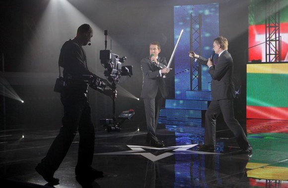 Laidos filmavimo akimirka