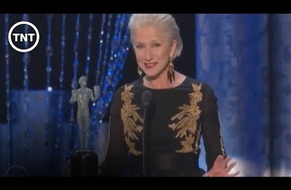 VIDEO kadras: Helen Mirren padėkos kalba