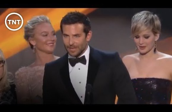 VIDEO kadras: „Amerikietiškos aferos“ aktorių padėkos kalba