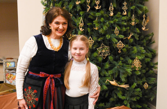 Kalėdinės eglutės šventė vaikams iš etninių Lietuvos žemių/LR Prezidento kanceliarijos/Roberto Dačkaus nuotr.