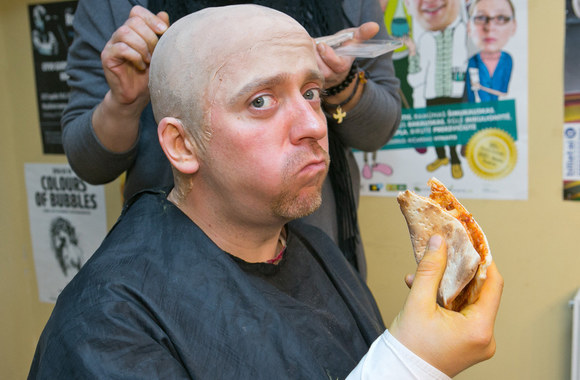 Parodijų šou „Pakartok!“ filmavimo akimirka