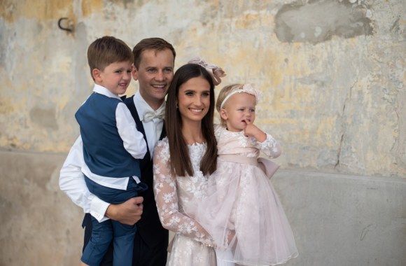 Nerijaus ir Agnės Juškų vaikų Pauliaus ir Evos krikštynos/ Gretos Minkevičienės nuotr.