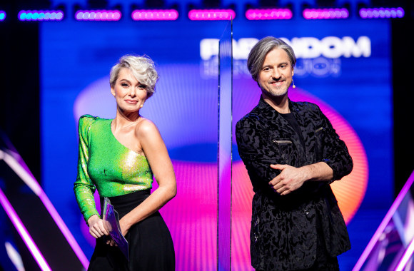 Ieva Stasiulevičiūtė ir Vytautas Rumšas jaunesnysis / E.Blaževič / LRT nuotr.