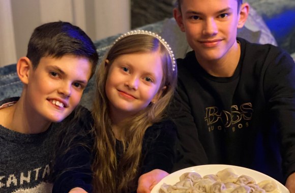 Tatjanos ir Kšištofo Lavrinovičių vaikai / Asmeninio albumo nuotr.