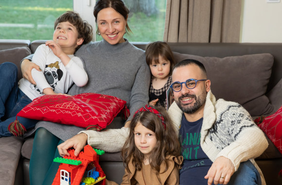 Gian Luca Demarco su šeima / Gretos Skaraitienės nuotr.