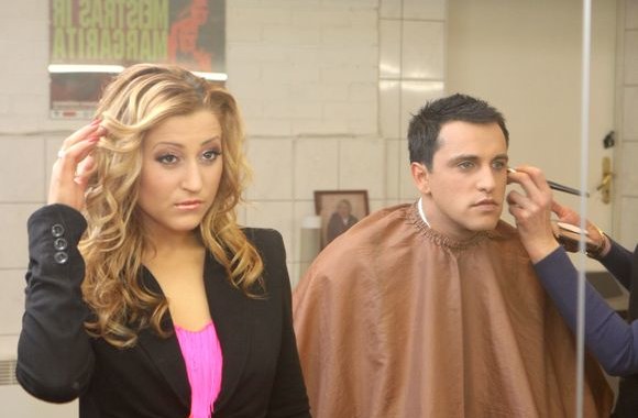 Laidos filmavimo akimirka