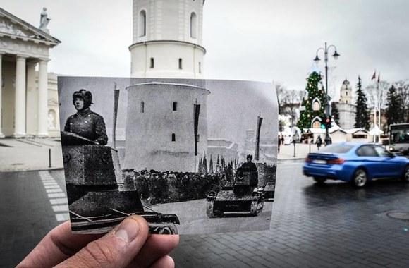 Fotoprojekto „Žvilgsnis į praeitį“ kadras