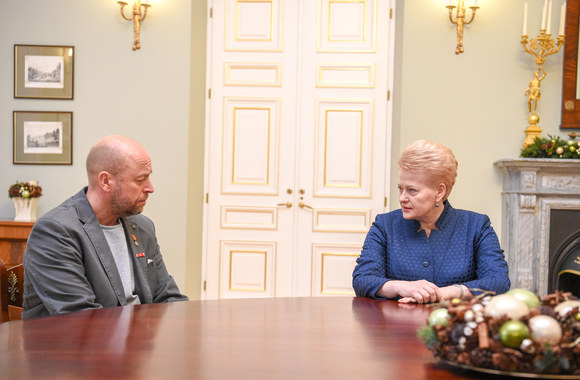 Jonas Ohmanas su Dalia Grybauskaite / Asmeninio albumo nuotr.