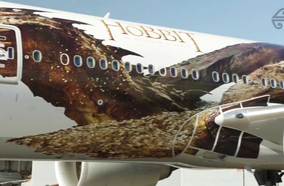 VIDEO kadras: „Air New Zealand“ lėktuvo pristatymas „Smogas nusileido“