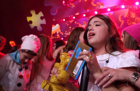 VIDEO kadras: Gaia Cauchi po pergalės negalėjo suvaldyti emocijų