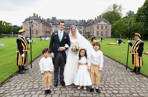 Belgijos princesės Alix de Ligne ir grafo Guillaume'o de Dampierre'o vestuvės