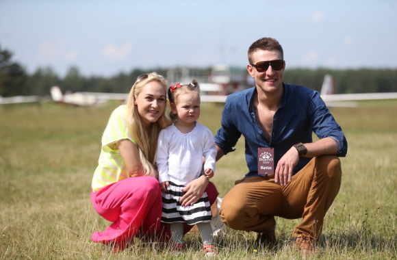 Indrė ir Mantas Stonkai su dukra