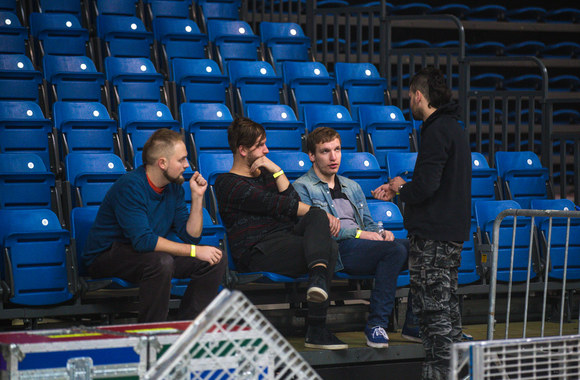 Pasiruošimas prieš „Golden Parazyth“ ir „Hurts“ koncertą Taline