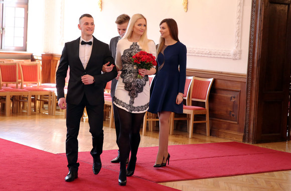 Kristinos Budrytės ir Šarūno Andriulaičio vestuvių akimirka