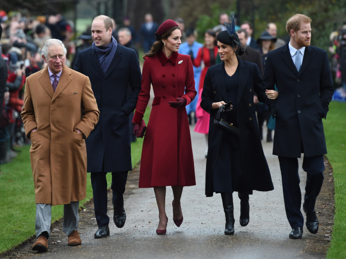 Britų karališkoji šeima lankėsi kalėdinėse mišiose / „Scanpix“ nuotr.