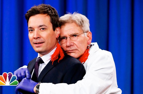 VIDEO kadras: Harrisonas Fordas pokalbių laidoje