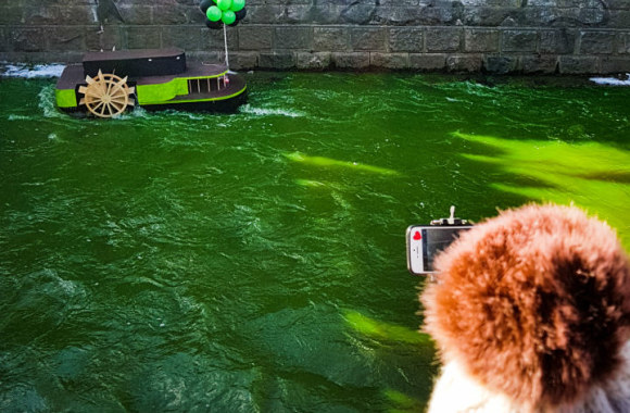 Šv.Patriko dienos akimirkos Vilniaus Užupyje