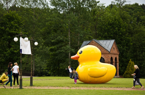 Akimirka iš renginio „Ančiukų lenktynės 2014“